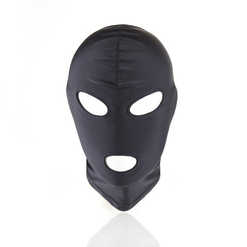 Cagoule noire trous femme - cagoule,