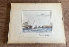 tableau N357 aquarelle bord de