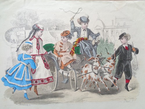 Gravure mode ancienne 1867 - de,