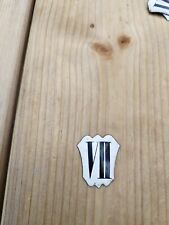  chiffres Romain Métal émaillé Bombé carillon pendule horloge clock Chiffre 7