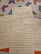 MEGALOMANIA TOM WALTHAM PARTITIONS PIANO VIOLON VIOLONCELLE BASSE ET TUBA