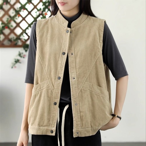 Gilet corde doublé pour - en,
