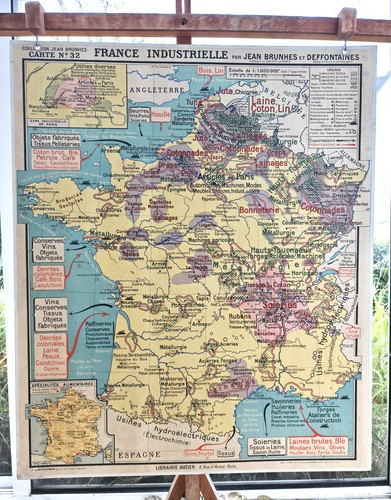 Ancienne carte géographie - carte,