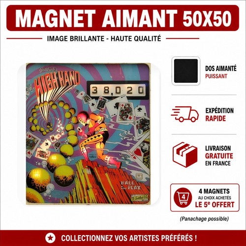 Magnet high hand gottlieb - magnet,
