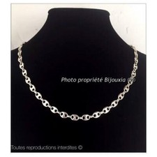 Chaîne Grain de Café 6MM Argent Massif 925/1000 Longueurs au CHOIX BIJOUX MIXTE