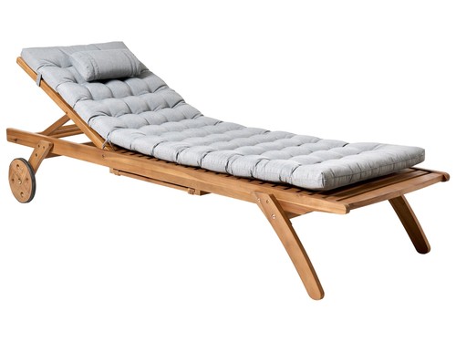 Chaise longue bois acacia - en,