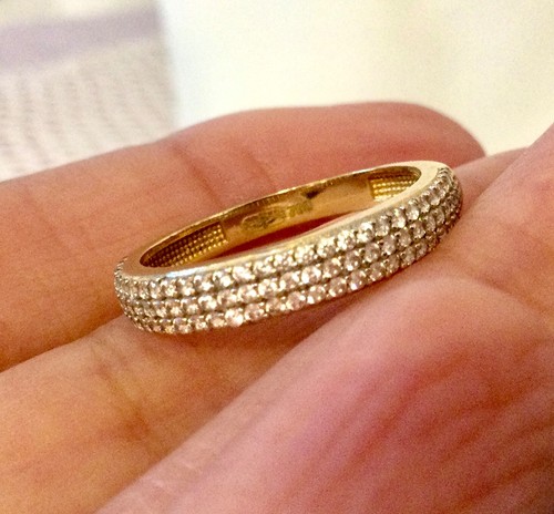 Bague alliance carats - or,