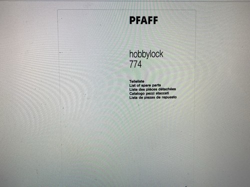 Pfaff hobbylock 776 manual - hobbylock,