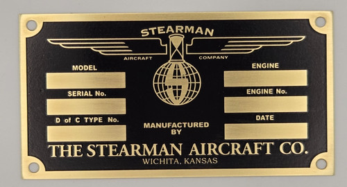 Plaque données stearman - de,