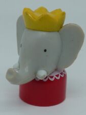 ANCIENNE FIGURINE PVC PLASTIQUE BUSTE PERSONNAGE DE BABAR * CELESTE