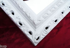 Miroir Murale 43x36 Miroir BAROQUE Rectangulaire BLANC REPRO Cadre Arabesco 1