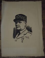 Affiche portrait Maréchal Pétain par Roland COUDON numéroté sur papier Auvergne
