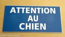 plaque gravée ATTENTION  AU