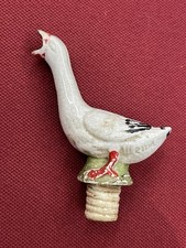 Bouchon Verseur Porcelaine Ancienne XIXe Siècle Oie