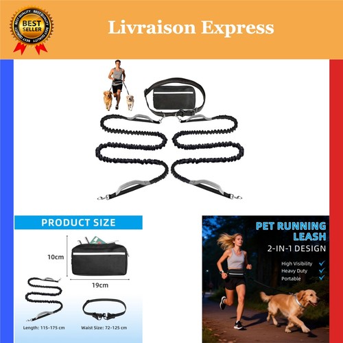 Laisse canicross chien - laisse,