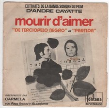 45T SP B.O. Paco IBANEZ ‘’Mourir d’aimer’’ FONTANA 610 039 Série Parade (Spain)