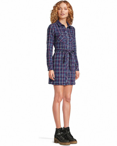 Robe chemise carreaux levis - à,