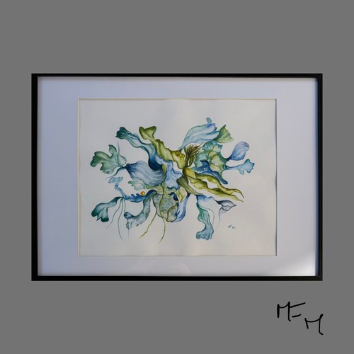 Tableau aquarelle abstrait - tableau,