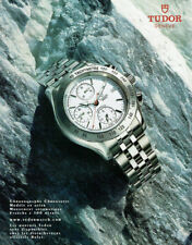 publicité Advertising 0821 2003  montre chrono chronautic acier Tudor étanche 