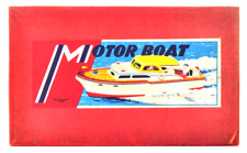 Kit bateau à moteur en bois vintage années 60 par KSN avec boite Japon rare a...