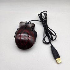 Souris de jeu laser rouge