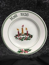 Rare Assiette Sarreguemines Noel 1938 (136)