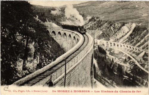 Cpa morez morbier les - de, a
