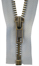 YKK Fermeture Éclair De 20 À 100 Cm 5 Mm Métallique Clair Gris 1 Voie Séparable