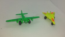 lot 2 avions en fer usa armée army no mark no hotweels no majorette