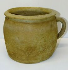 *GROS POT A GRILLON ou AUTRE COCHONAILLE TERRE CUITE XIXe une anse art populaire
