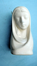 statue buste visage vierge ou jeune femme en resine dure