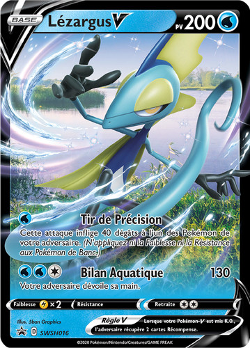 Carte pokémon lézargus - carte, lézargus-v
