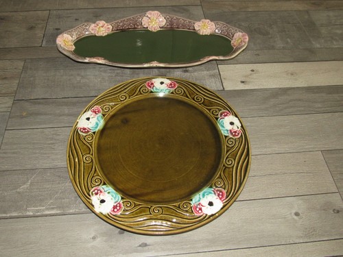 Anciens plats ovale et rond - ovale,