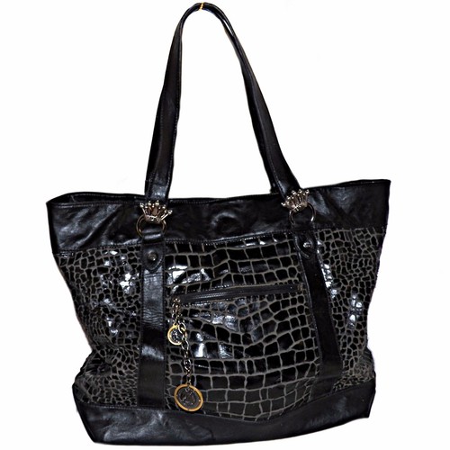 Sac main similicuir - À, noir