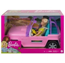 BARBIE JEEP ET 2 POUPEES