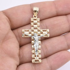 Pendentif Texturé En Or Jaune