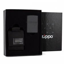 coffret zippo black crackle et