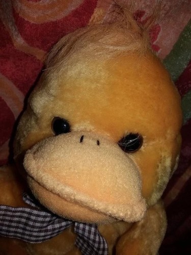 Marionnette peluche canard