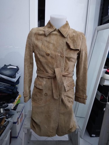 Manteau trench conbipel veste - manteau,
