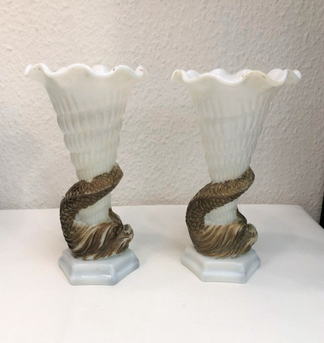 Belle paire vase triton en - paire, de
