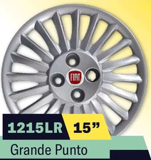 LOT DE 4 ENJOLIVEURS 15'' POUR FIAT GRANDE PUNTO 1215LR