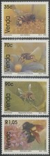 Venda 1992 MNH** BeesInsectsWestern Honey BeeDouble-banded Carpenter Bee 4v s