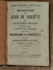 livre anciens Dictionnaire Des