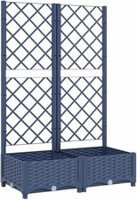 Jardinière treillis extérieur pour grimpantes bac à fleurs résistant balcon