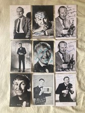 Belle collection Bourvil 9 cartes postales autographe dédicace signées De Funès