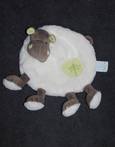 Doudou plat hippopotame - 🍀doudou,