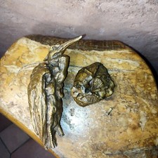 Bronze Emmanuel Frémiet (1824-1910) à reparer Le Héron , Echassier XIX ème 24cm 