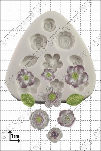 Moule silicone fleur - silicone,