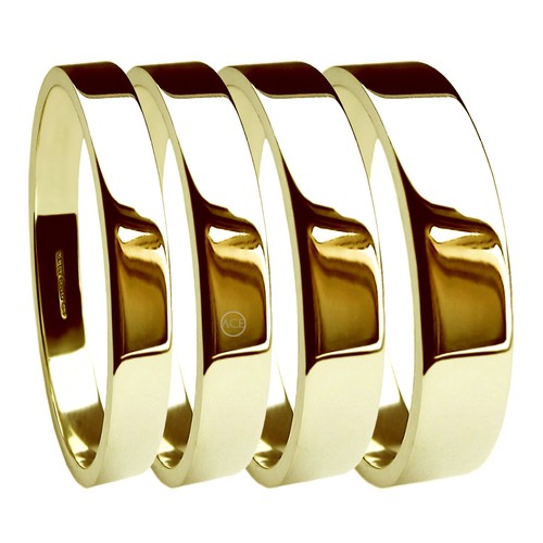 18ct jaune profil plat - jaune,