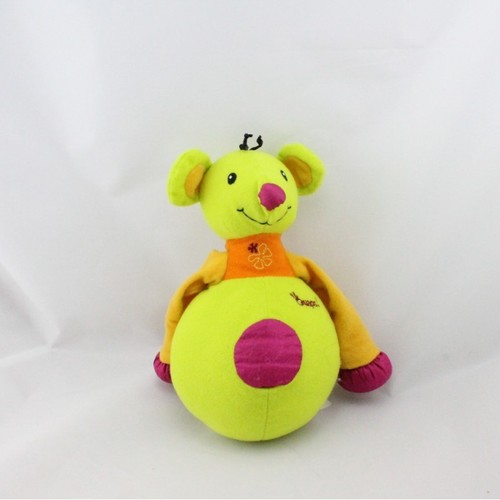 Doudou souris verte - , rose